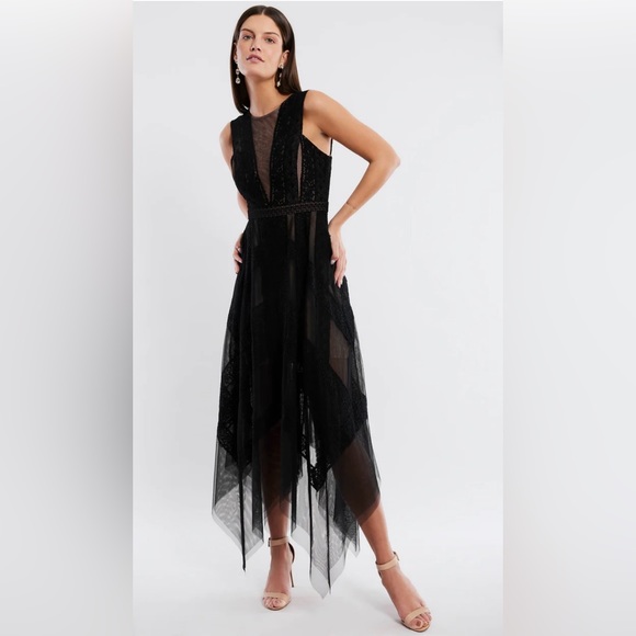 NWT BCBG Andi Hankerchief Dress - Picture 1 of 3